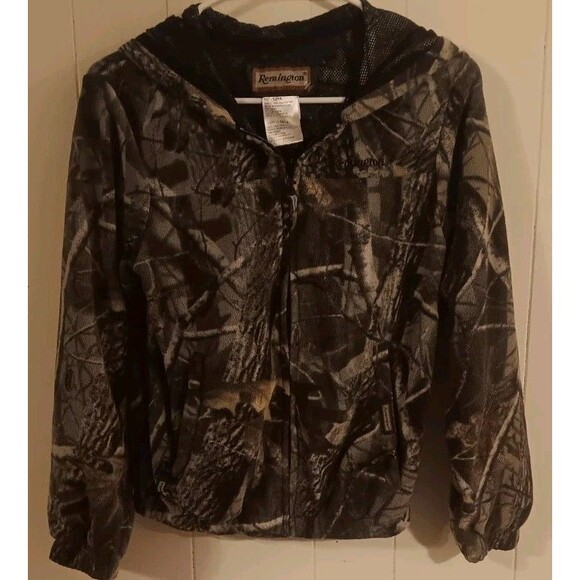 Remington Camouflage Youth  XL 12/14 Fleece Jacket Hunting Fishing - Picture 1 of 4